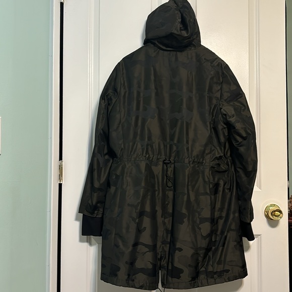 Women's Micheal Kor’s Black/green Hooded Raincoat ~XL/1X - Picture 4 of 7